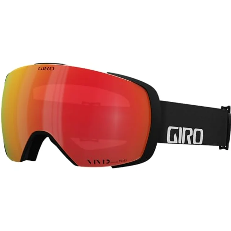 Giro Herren Skibrille Contact, Black Wordmark, L, EVAK Belüftung, EXV Sichtfeld, magnetisches Scheibenwechselsystem – Bild 1