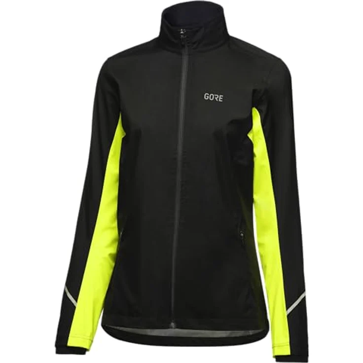 Gore® Wear R3 Goretex I Skijacke, atmungsaktiver Wetterschutz, schwarz/neon gelb, Größe XS – Bild 5