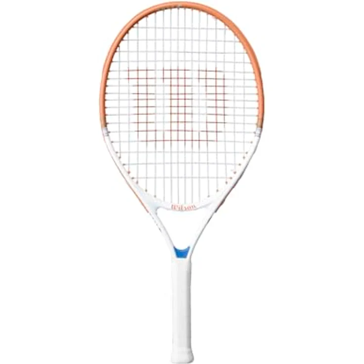 Wilson Roland-Garros 2026 Elite Jr 23 Tennisschläger, leicht & einfach zu manövrieren, mit Halbhülle, Farbe: Navy/Orange, Größe: 23 – Bild 1