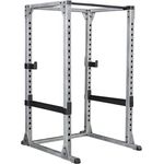 Body-Solid GPR378 Power Rack, Grau/Schwarz, One Size - Großes Design, 20 einstellbare Höhen, 105 cm gekrümmte Klimmzugstange