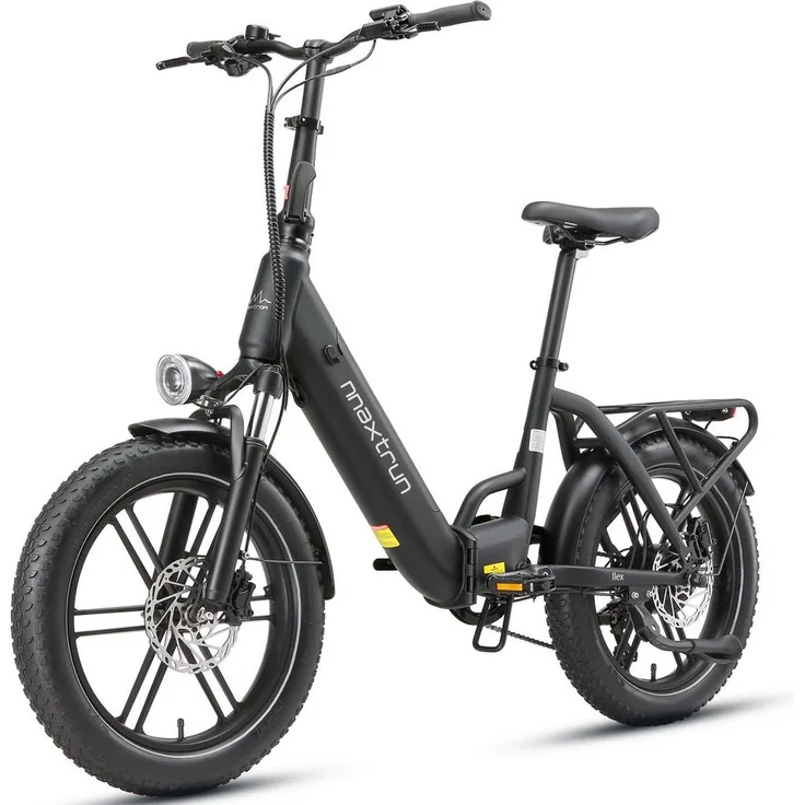 Vankel LLEX E-Bike Klapprad, 20 Zoll Fatbike, 250W Motor, 691Wh Akku, bis 100 km Reichweite, Shimano 7-Gang, hydraulische Scheibenbremsen, klappbarer Rahmen, schwarz