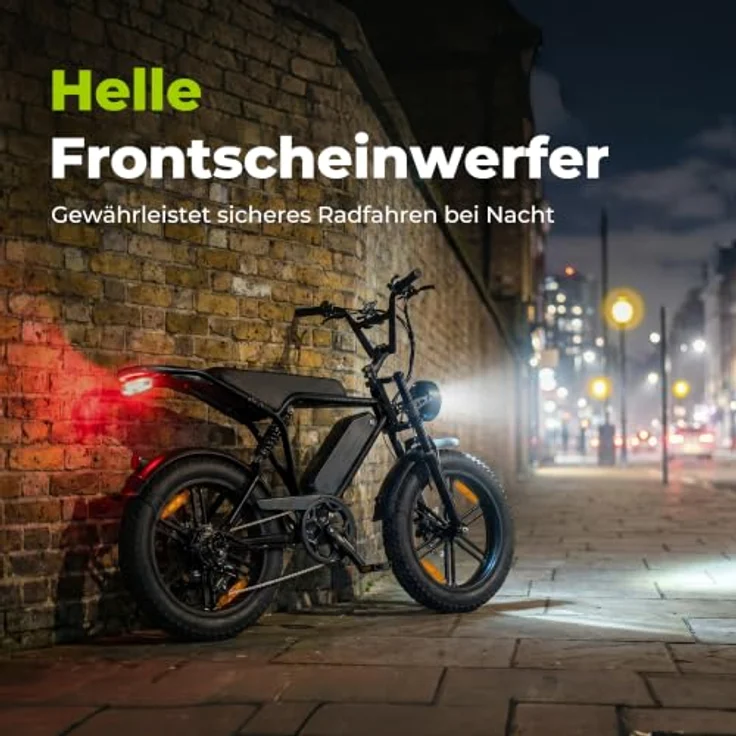 PIXAR E6 3.0 Fat E-Bike, 20 Zoll, 48V 15Ah Akku, bis 140km Reichweite, Shimano 7-Gang, Vollfederung – Bild 9