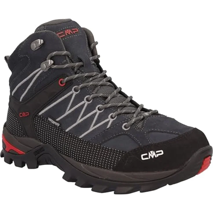 CMP RIGEL MID TREKKING SHOES WP, wasserdichter Wanderschuh mit gedämpfter EVA-Sohle und FullOn GRIP-Außensohle – Bild 6