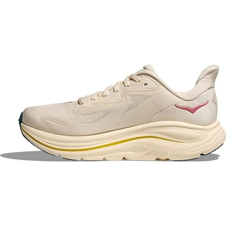 Hoka One One W Clifton 10, Laufschuh mit Meta-Rocker-Geometrie und atmungsaktivem Obermaterial, Farbe Birch / Alabaster, Größe 39 1/3 – Bild 6