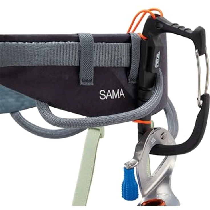 Petzl Sama Klettergurt, sportlicher Hüftgurt für Sportklettern, grau, Größe M – Bild 6