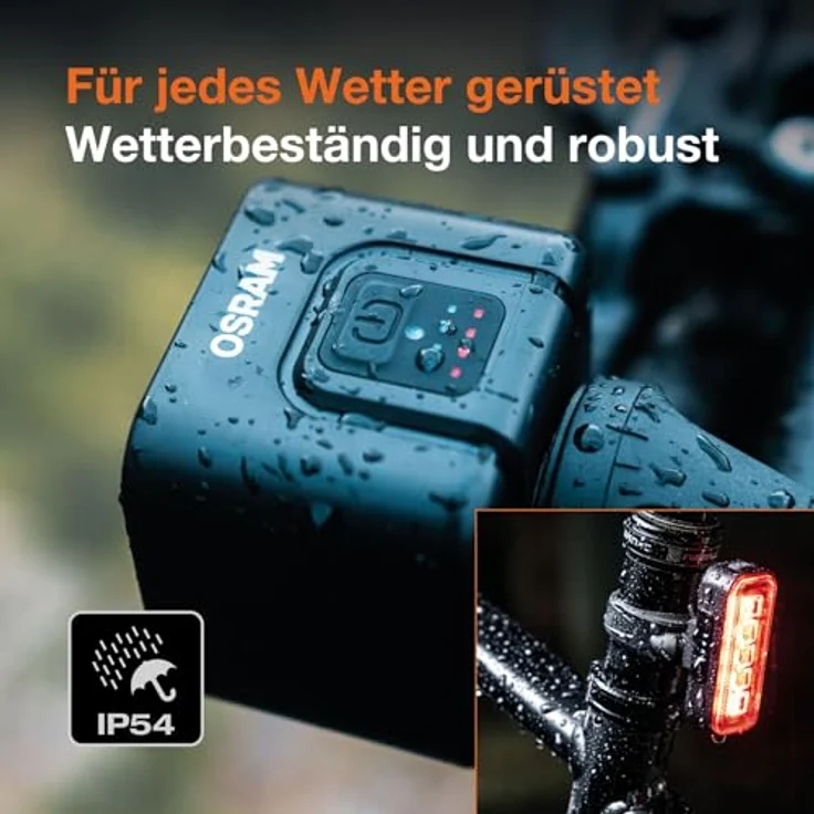 OSRAM Fahrradbeleuchtung Set LED, kraftvolle Ausleuchtung bis zu 95 Meter, integrierter Helligkeitssensor – Bild 4