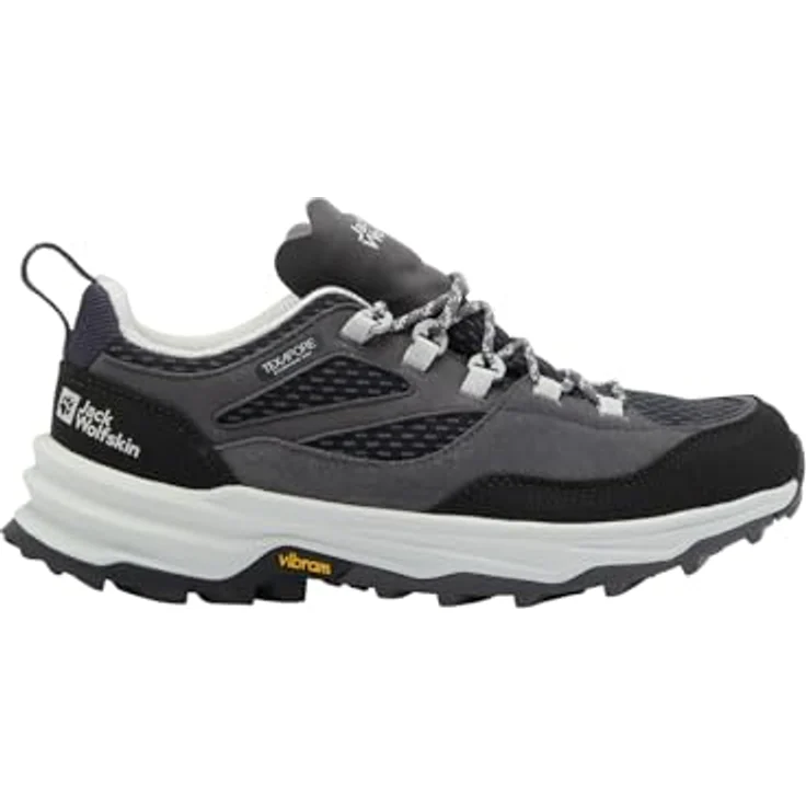 Jack Wolfskin Cyrox Texapore Low W, Damen Wanderschuhe, wasserdicht und atmungsaktiv, grau, Größe 35.5 – Bild 2