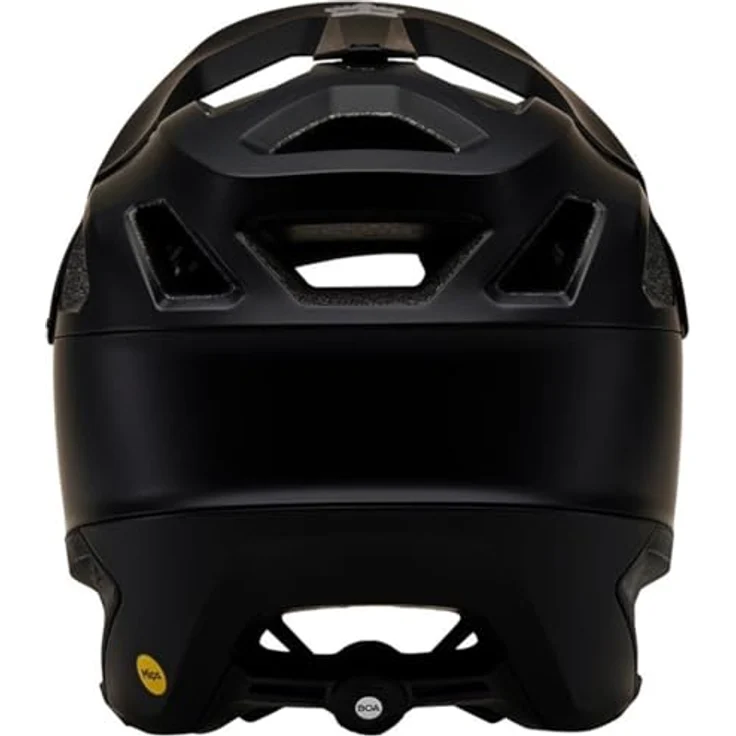 Fox Racing Dropframe Pro Mt Blk, 3/4-Enduro-Jethelm mit MIPS-Technologie, antimikrobiellem Innenfutter und verstärktem Ohren- und Kieferschutz, Mattschwarz – Bild 5