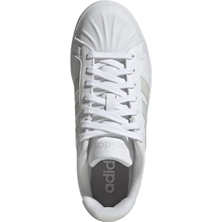 adidas Damen STREETTALK Shoes, Freizeitschuh aus Synthetikleder mit Gummi-Cupsohle, FTWR White/Linen Green, Größe 42 2/3 EU – Bild 2
