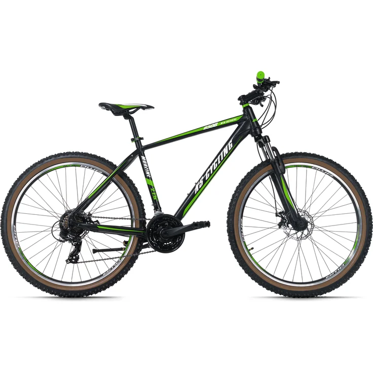 KS Cycling Mountainbike Hardtail 27,5" Morzine, Schwarz mit roten Akzenten, 21-Gang SHIMANO-Schaltung, Scheibenbremsen, für Körpergröße 175-190 cm