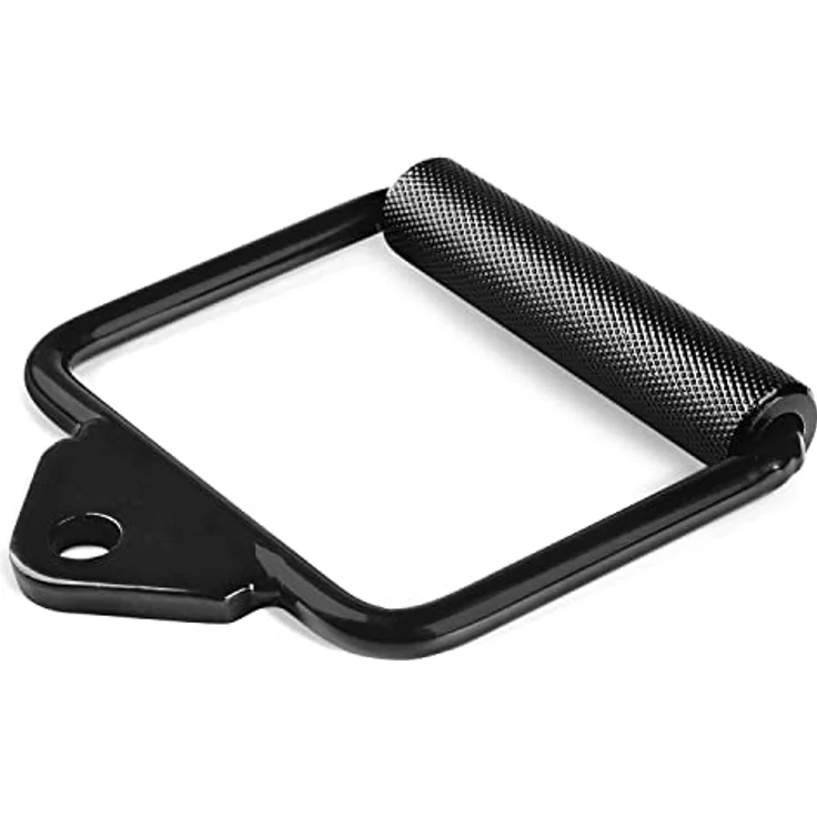 Yes4All Cable Attachment Unisex-Erwachsene P376 Kombi-LAT-Maschine, D. Single D Griff, B. Aufsatz für Lattenmaschine-Schwarz, 14.2cm – Bild 1