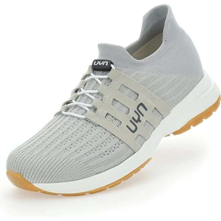 UYN Haru Sneaker Herren S010, ultraleichter Laufschuh mit TREEON Innenschicht und U-CONTROL-Sohle, silber, Größe 47 – Bild 1