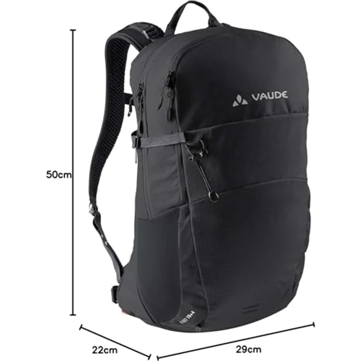 Vaude Wizard 18 L, Wanderrucksack 50 cm, schwarz, 100% Polyester, 30 x 21 x 50 cm – Bild 11