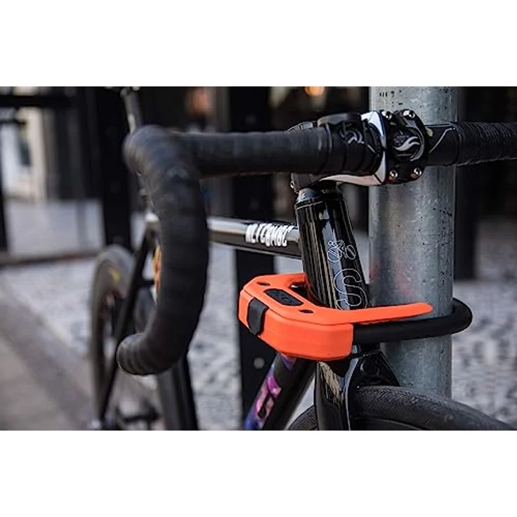 HipLok DX, Veloschloss (42 cm) mit 14 mm gehärtetem Edelstahlbügel, Sold Secure Gold-Zertifizierung, Clip + Ride System, inkl. 3 codierten Schlüsseln – Bild 4