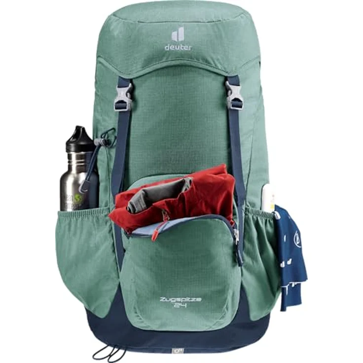 deuter Zugspitze 24 Classic Wanderrucksack, Aircomfort Netzrücken-System, abnehmbare Regenhülle, blau – Bild 5