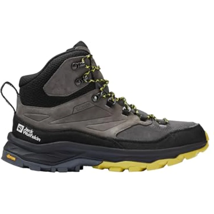 Jack Wolfskin Cyrox Texapore Mid M, Herren Wanderschuhe, wasserdichtes TEXAPORE ECOSPHERE PRO-Gewebe, Vibram-Sohle, Größe 47, Grau – Bild 2