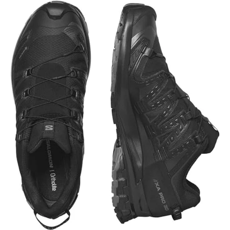 Salomon XA Pro 3D v9 Wide, Herren Laufschuhe, wasserdicht, schwarz, Größe 45 1/3 – Bild 7