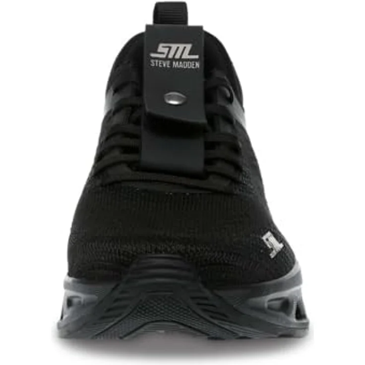 Steve Madden Surge 1, Damen Laufschuhe Schwarz EU 38, Atmungsaktives Mikro-Mesh, Plateausneaker mit Gummiaußensohle – Bild 4