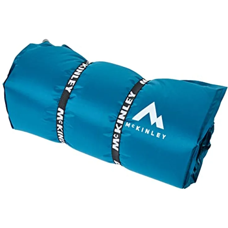 McKINLEY Trail SI 38, Selbstaufblasbare Matte aus 75D Polyester, 183x51x3,8 cm, 1,09 kg, Blau Petrol