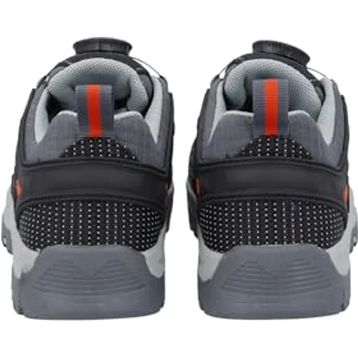 CMP Kids Kiruna Low Fitgo Wanderschuhe, wasserdicht mit FitGo-Verschlusssystem, grau-orange, Größe 35 – Bild 4