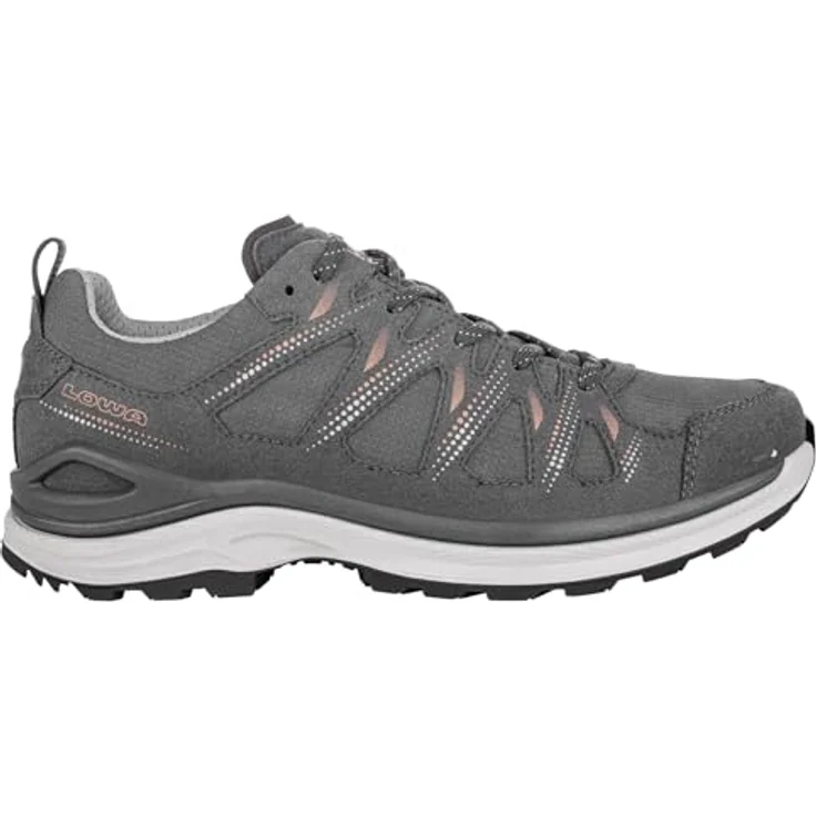 Lowa Innox Evo II GTX, All-Terrain Wanderschuh aus Textil/Mikrofaser, wasserdicht, asphalt/lachs, Modell 2024 – Bild 1