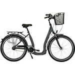HAWK City Comfort Deluxe Plus inkl Korb I Damenfahrrad 28 Zoll I Stadtfahrrad I Leichtes Damen Fahrrad mit 7-Gang Nabenschaltung & Nabendynamo