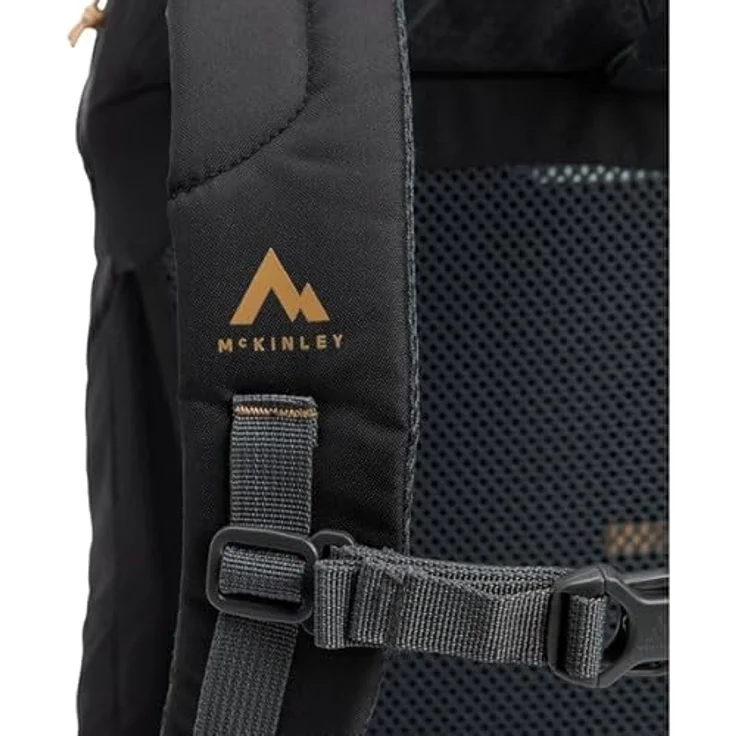 Mc Kinley Unisex Minah II VT 26 Wanderrucksack, ergonomisch und strapazierfähig, Black Night/Brown, One Size – Bild 4