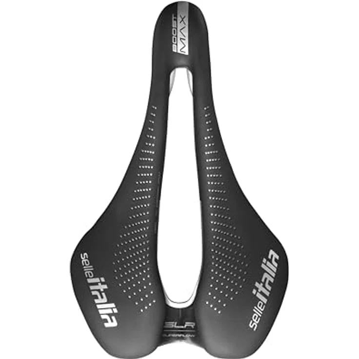 Selle Italia Max SLR Boost Superflow, Fahrradsattel mit TI316 Rail, 155 mm Breite, Druckentlastungssystem – Bild 2