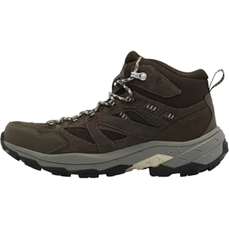 Jack Wolfskin Vojo Tour Texapore Mid, Wanderschuhe für Herren, wasserdicht, schwarz, Größe 46, mit griffiger Sohle und dämpfender Zwischensohle – Bild 1