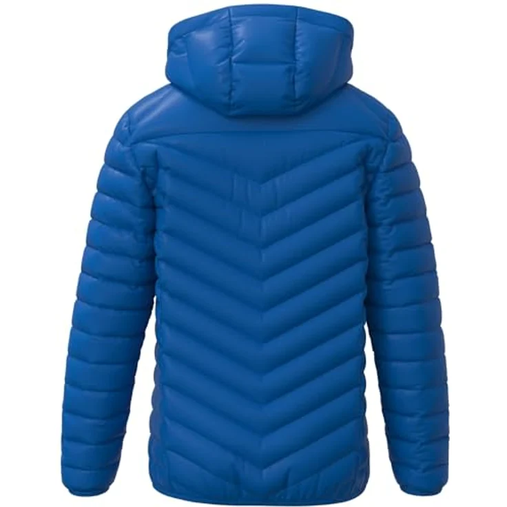 Erima CMPT Puffer Jacke Herren, leichte Steppjacke mit abnehmbarer Kapuze und elastischem Einfassband, blau, Gr 3XL – Bild 3