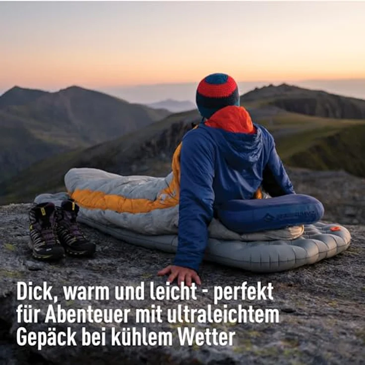 Sea to Summit Ether Light XT Extreme Insulated Air Isomatte Small, für Frauen, R-Wert 6.3, Thermolite-Isolierung, Pillow Lock-System, 4 Jahreszeiten, grau, 470g – Bild 4