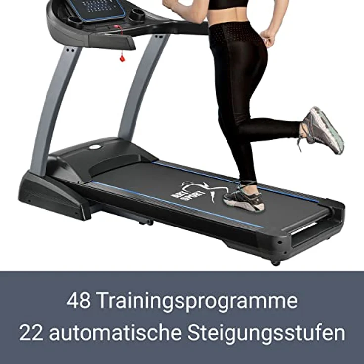 ArtSport Laufband Speedrunner 7000 klappbar mit Kinomap-Funktion, Lauffläche: 141 x 52 cm, bis 22 km/h, 22 Steigungsstufen & LCD Display, bis 150 kg – Bild 5
