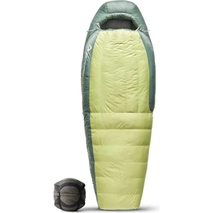 Sea to Summit Ascent Women's -9C/15F Schlafsack, RDS-zertifizierte Gänsedaunen, celery green, long rechts – Bild 1