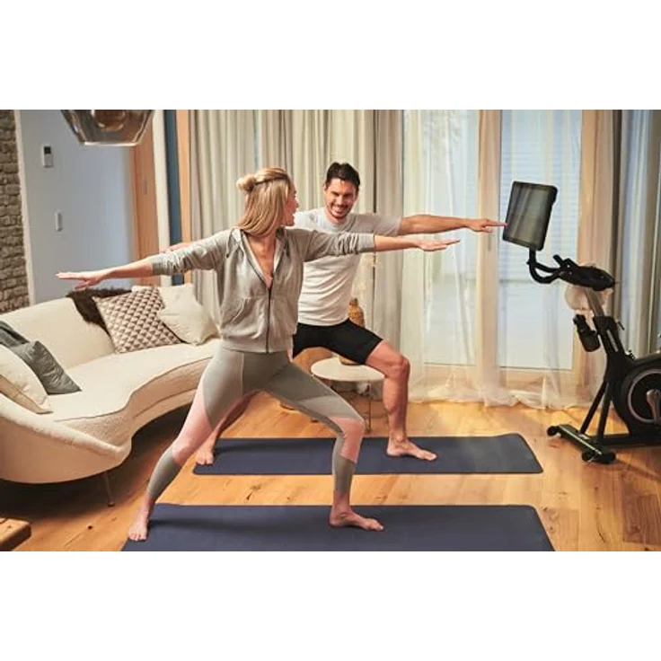 Horizon Fitness Cycle interaktives Fitnessbike mit 22" Touch Konsole, On-Demand-Workouts und Family-Account, schwarz – Bild 4