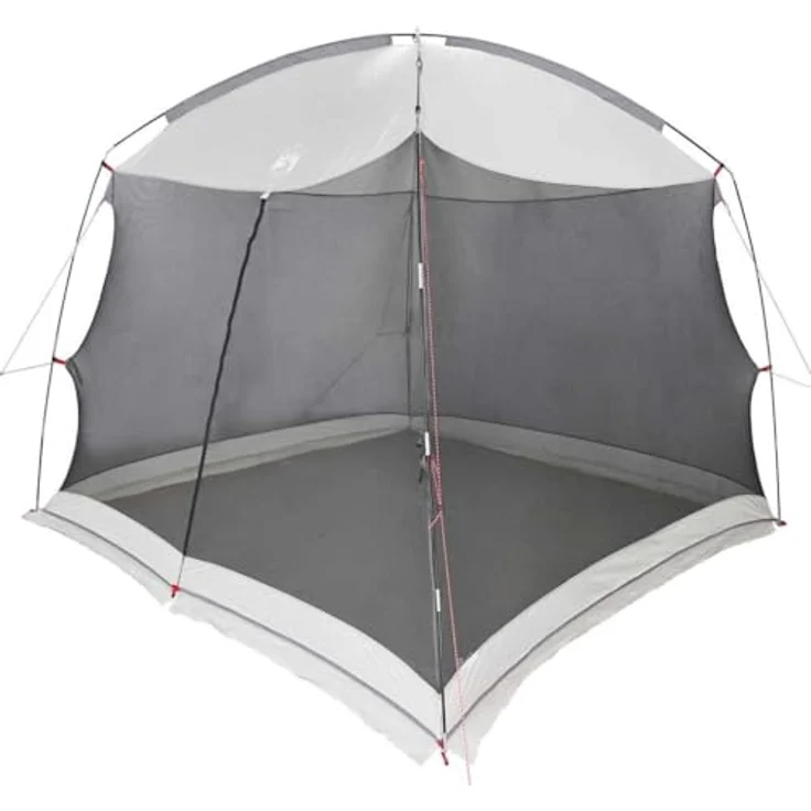 vidaXL Moskitonetz-Zelt mit Dach Grau 320 x 320 x 218 cm, UV-beständig, wetterfest, tragbarer Gartenpavillon – Bild 1