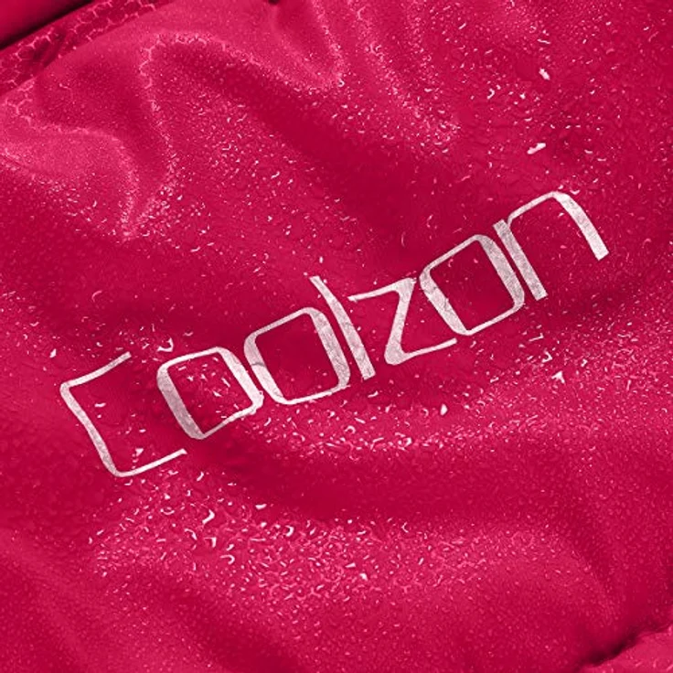 Coolzon Outdoor Schlafsack 3-4 Jahreszeiten, ultraleicht, wasserabweisend, bequem und warm, kompaktes Packmaß, rot – Bild 5