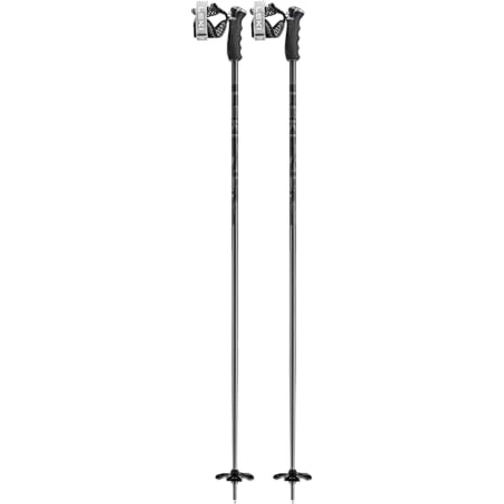 LEKI Detect S Alpin Stöcke, Robuste Aluminium-Skistöcke mit Trigger S ProG Grip, 130 cm, inkl. Pulver- und Alpenkörbe – Bild 2