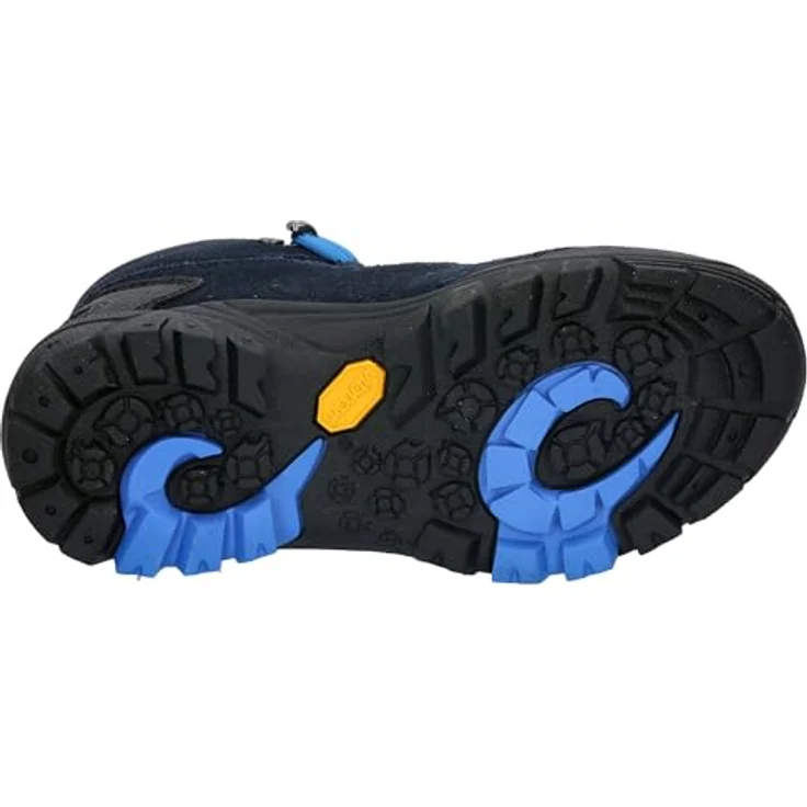 Brütting Mount Bona High Kids, Wanderschuhe für Jungen, blau, wasserdichte Comfortex-Klimamembrane, rutschfeste Vibram-Laufsohle, Größe 28 – Bild 6