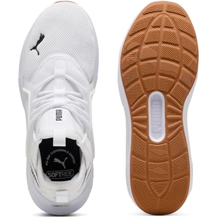 PUMA Softride Enzo 5 Laufschuhe Unisex, komfortable Sneaker mit SOFTRIDE EVA und recyceltem Obermaterial, weiss, Größe 46 EU – Bild 4