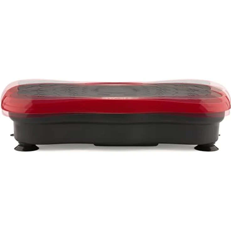 Gymtek Vibrationsplatte - Rüttelplatte Sport für Zuhause mit 99 Geschwindigkeitsstufen, 5 Trainingsprogrammen und Touchscreen - Ideal für Gewichtsabnahme, Fettverbrennung und Muskelaufbau (Rot) – Bild 4