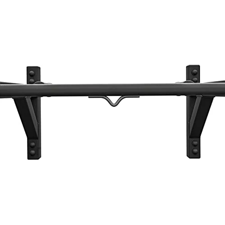 Hop-Sport Multigriff Klimmzugstange für Wandmontage HS-2004K – Profi Fitness Pull Up Bar mit 6 rutschfesten Griffen und Halterung für Boxsack/TRX, pulverbeschichteter Stahl, schwarz – Bild 5