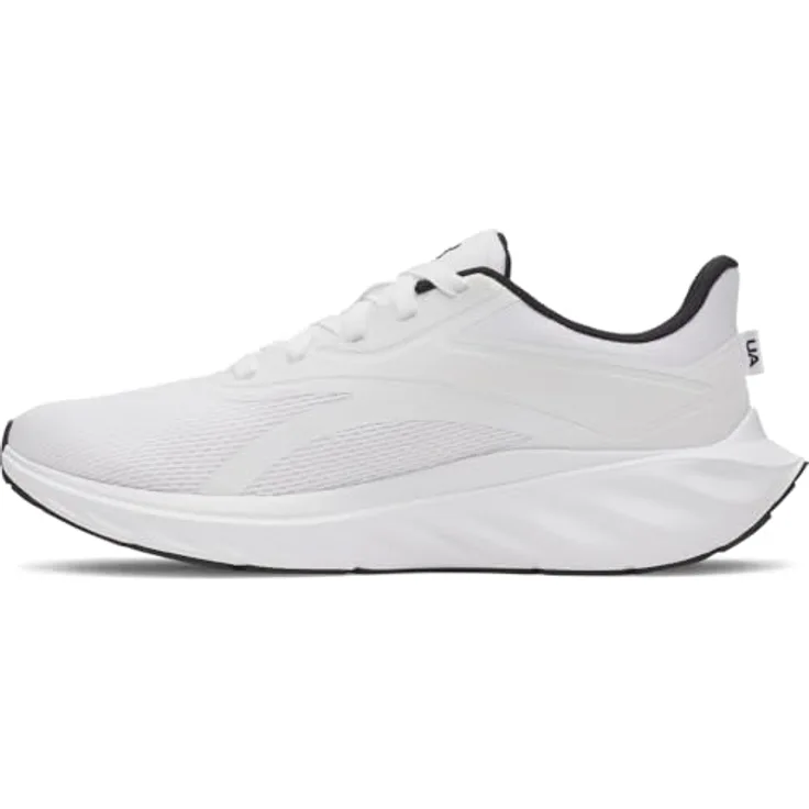Under Armour Herren Ascend Laufschuhe 6009827 100, Atmungsaktives Mesh, Charged+ Dämpfung, Gummisohle, Weiß, Schuhgröße 41 EU