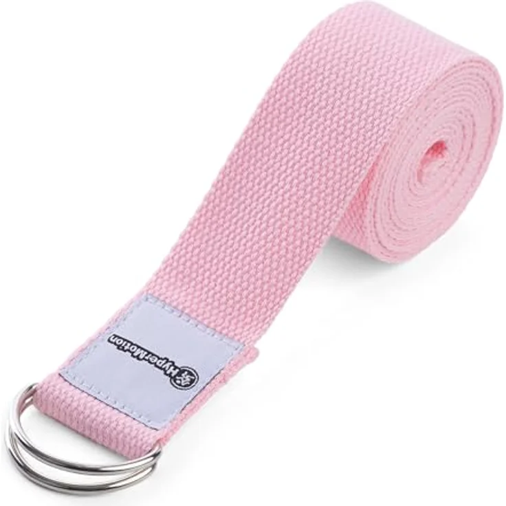 HyperMotion Yogamatte HYP55 YOGA MAT 0.8P, NBR-Schaum, 183x61 cm, 8 mm Komfortstärke, pink mit Tragegurt – Bild 22