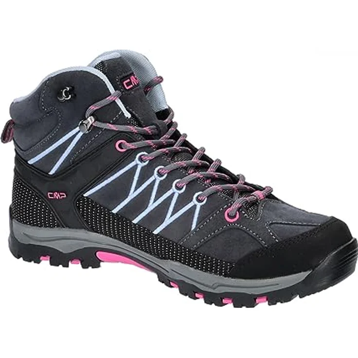 CMP KIDS RIGEL MID WP TREKKING SHOES, Graue Wanderschuhe in Gr. 38 mit wasserdichtem Obermaterial und FullOn GRIP-Sohle – Bild 9
