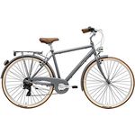 Adriatica Cityfahrrad 28 Zoll Retro Man 50cm, Aluminiumrahmen in Vintage-Stil, leicht und robust