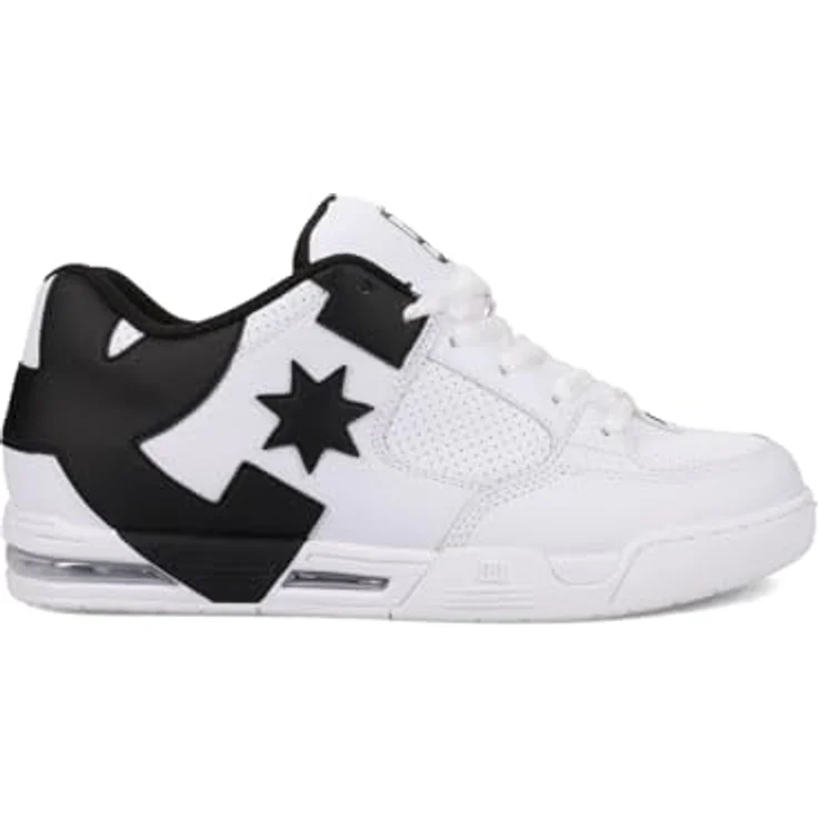 DC Shoes Dc Command, Lederschuhe für Herren mit gepolstertem Schaft, Unilite Zwischensohle und Gummiaußensohle, Weiß/Schwarz, Größe 7 UK - 40.5 EU - 8 US – Bild 3