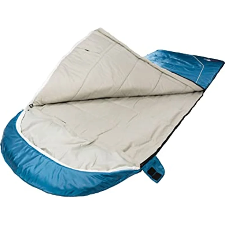 Grüezi Bag Cloud Cotton Comfort, Schlafsack 225 cm mit Baumwollfutter, wasserabweisend und vielseitig als Decke nutzbar, für Temperaturen von 8 °C bis 4 °C – Bild 3