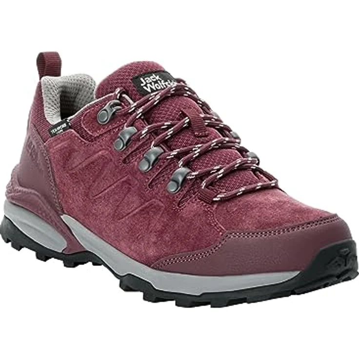 Jack Wolfskin REFUGIO TEXAPORE LOW W Hikingschuh, Veloursleder/Textil, gute Dämpfung und Halt, für Damen – Bild 7