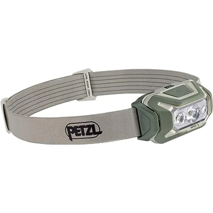 PETZL ARIA 2 RGB, Kompaktes wasserdichtes Stirnlampe mit 450 Lumen, Modi Weiß, Rot, Grün, Blau, Desert – Bild 1