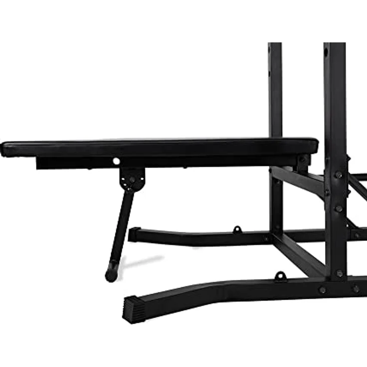 VirtuFit Power Tower Deluxe, Kraftstation mit Dip- und Klimmzugstation, 250 kg maximalem Gewicht und verstellbaren Hantelablagen – Bild 8